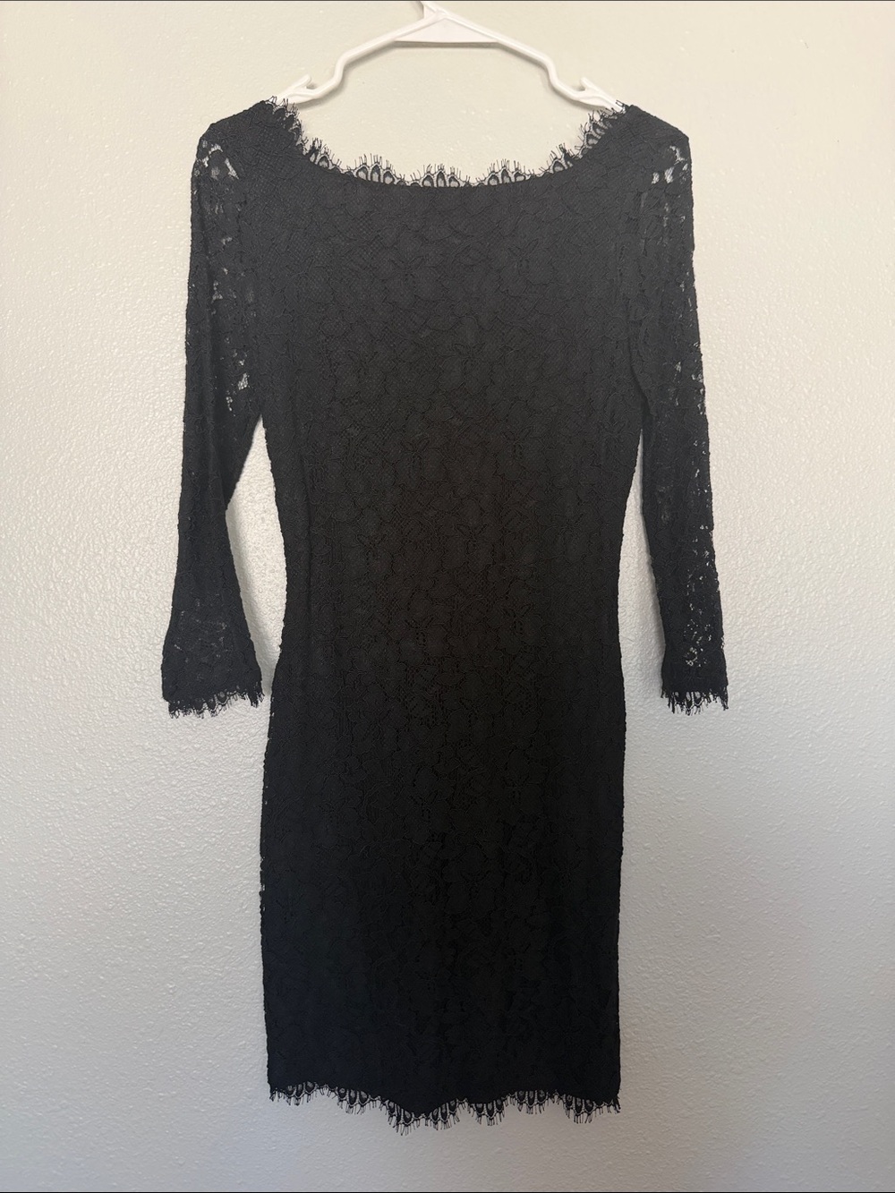 Diane Von Furstenberg Zarita Black Lace Dress